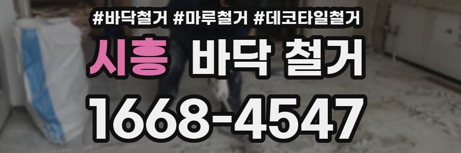 시흥 바닥 철거
