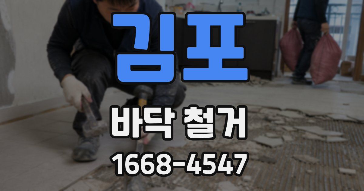 김포 바닥 철거