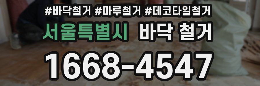 서울특별시 바닥 철거