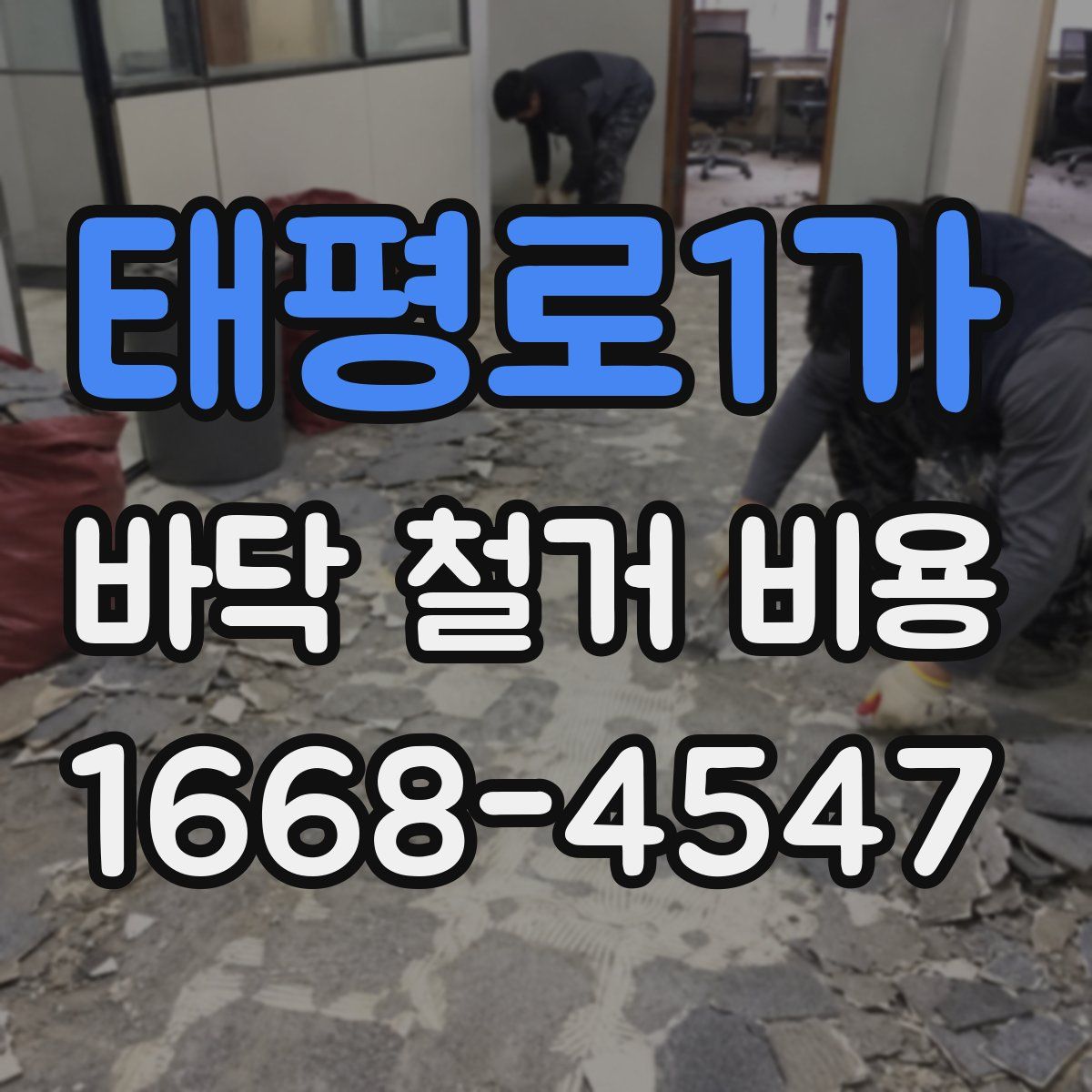 태평로1가 바닥 철거 비용