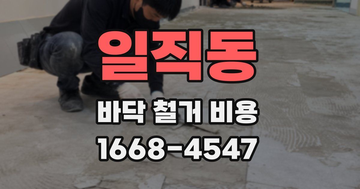 일직동 바닥 철거 비용