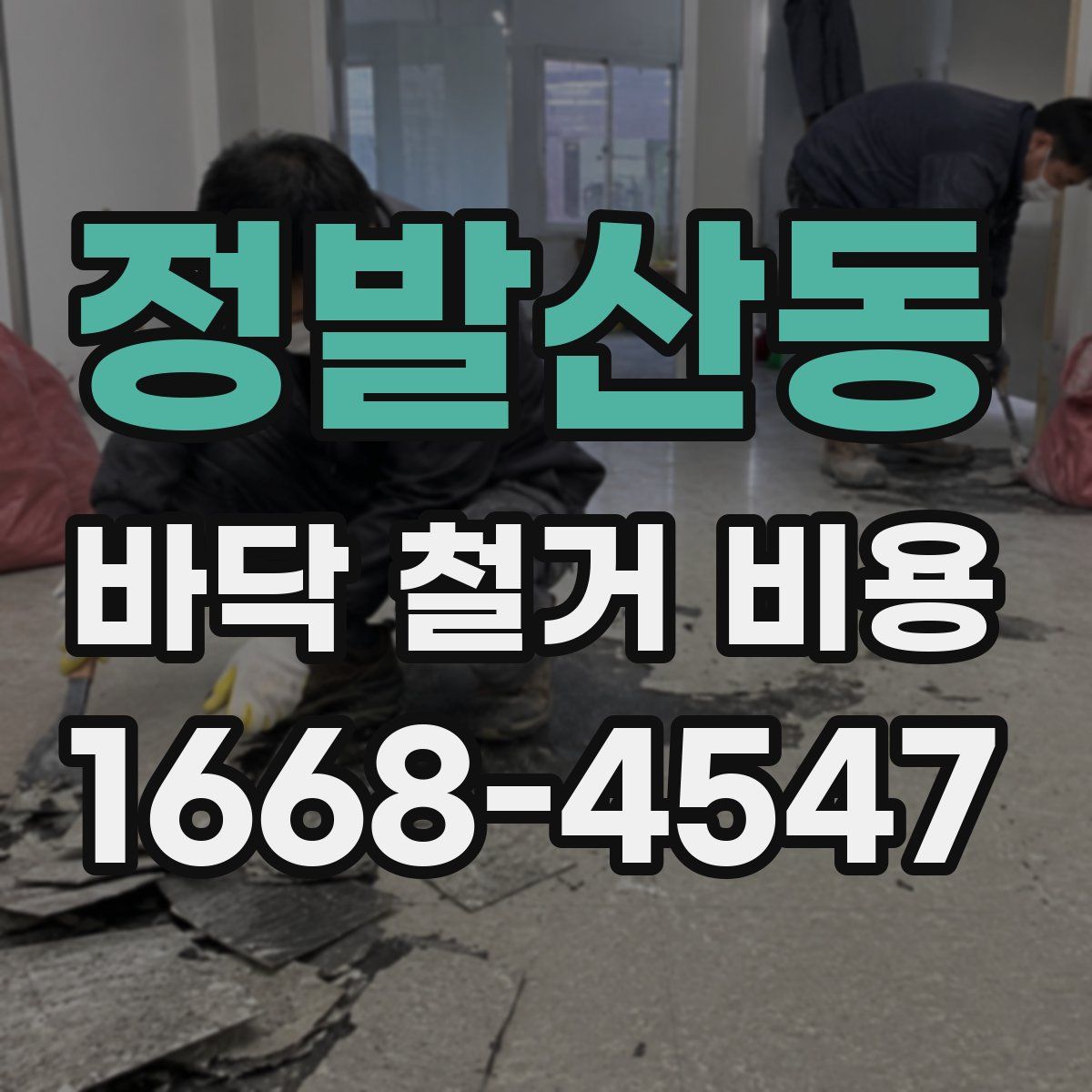 정발산동 바닥 철거 비용