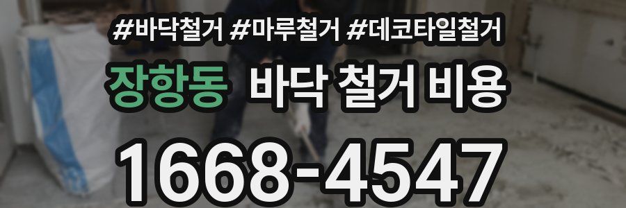 장항동 바닥 철거 비용