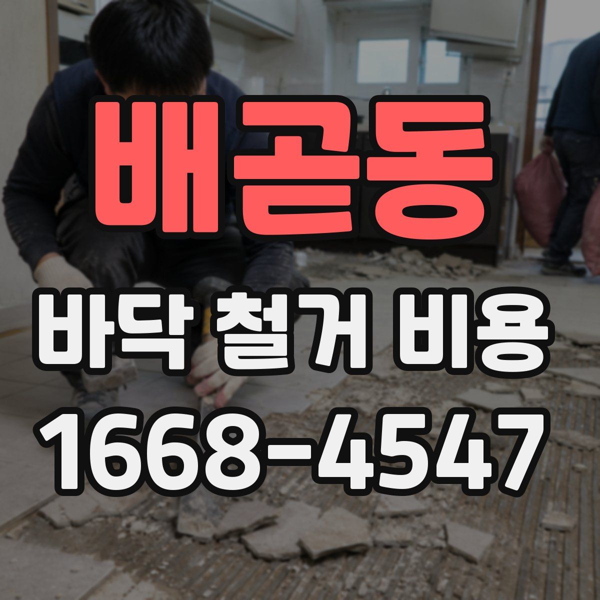 배곧동 바닥 철거 비용
