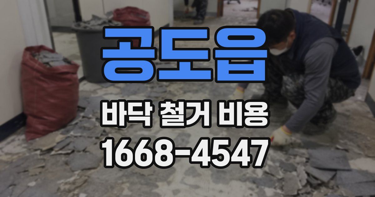 공도읍 바닥 철거 비용