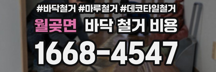 월곶면 바닥 철거 비용