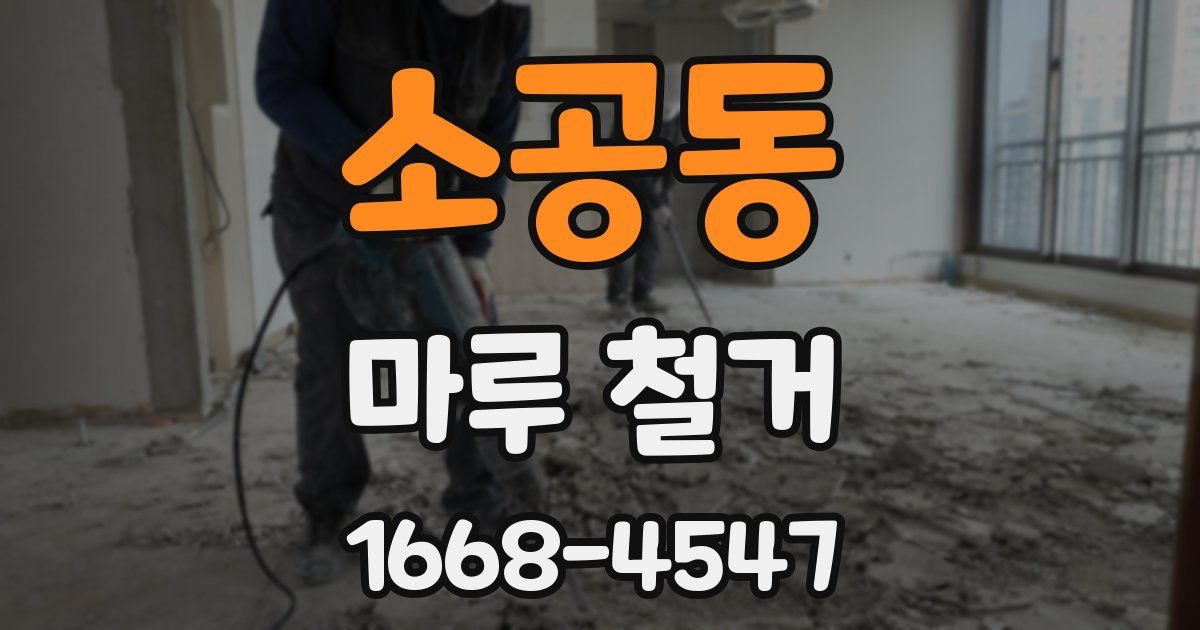 소공동 마루 철거