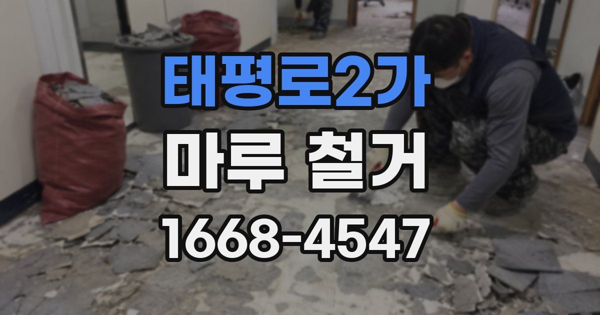 태평로2가 마루 철거