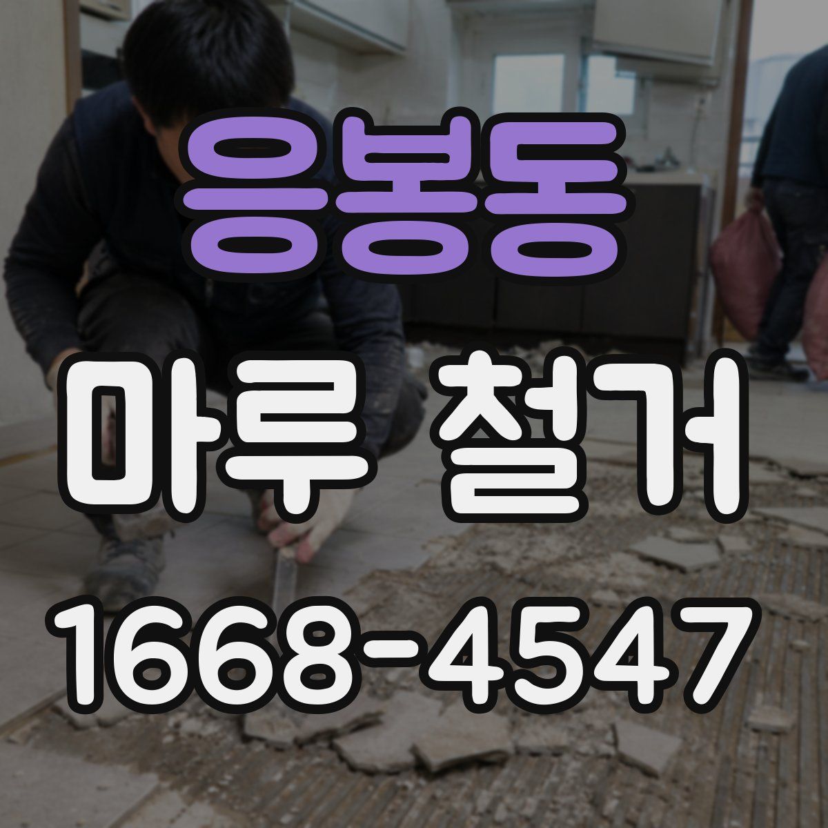 응봉동 마루 철거