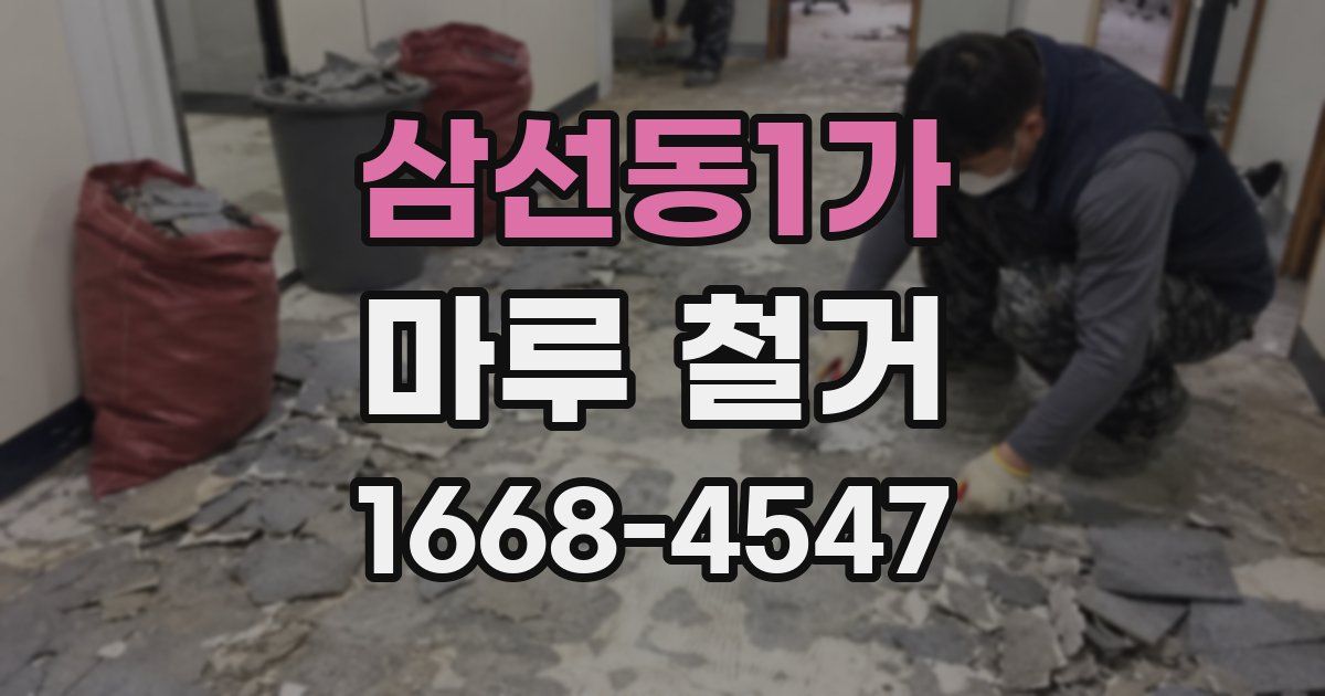 삼선동1가 마루 철거