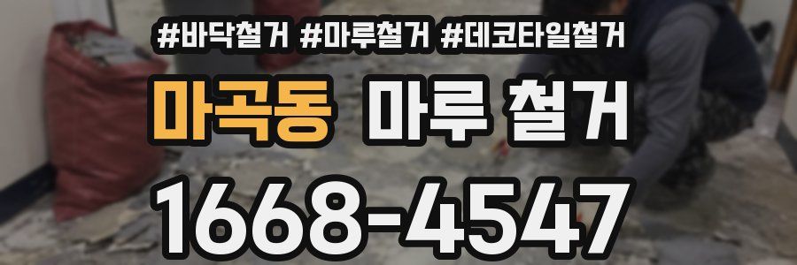 마곡동 마루 철거