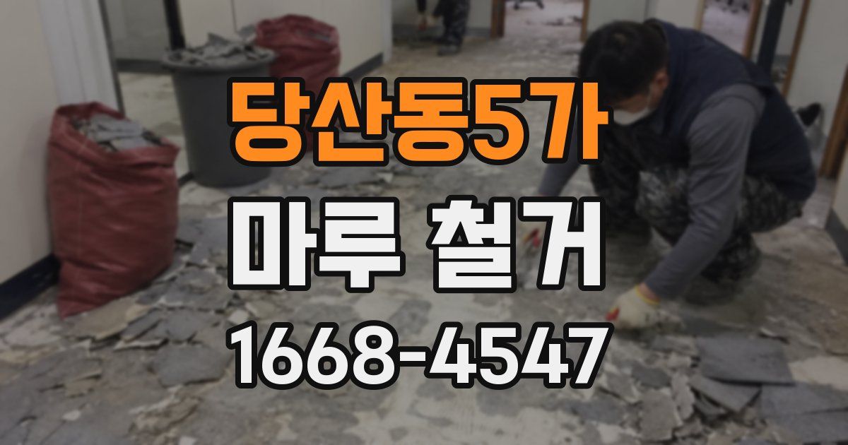 당산동5가 마루 철거
