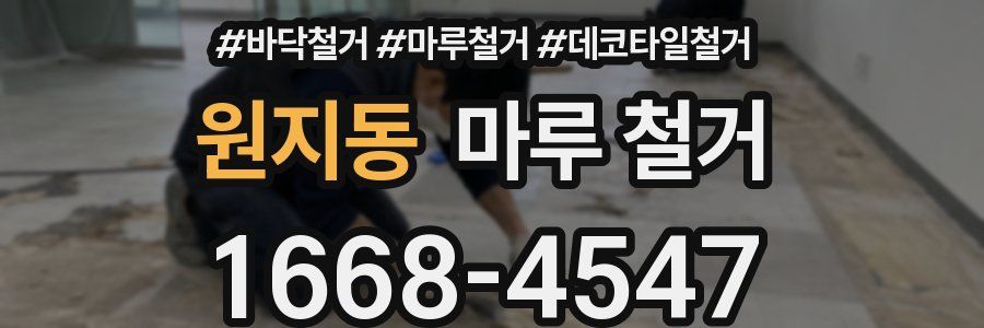 원지동 마루 철거