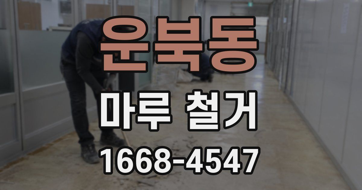 운북동 마루 철거