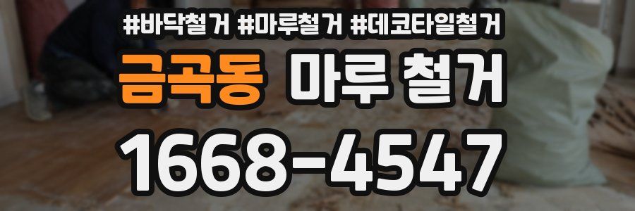 금곡동 마루 철거