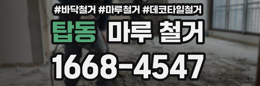 탑동 마루 철거