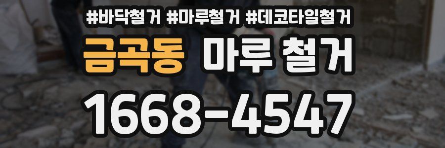 금곡동 마루 철거