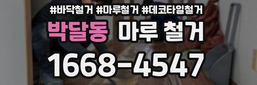 박달동 마루 철거