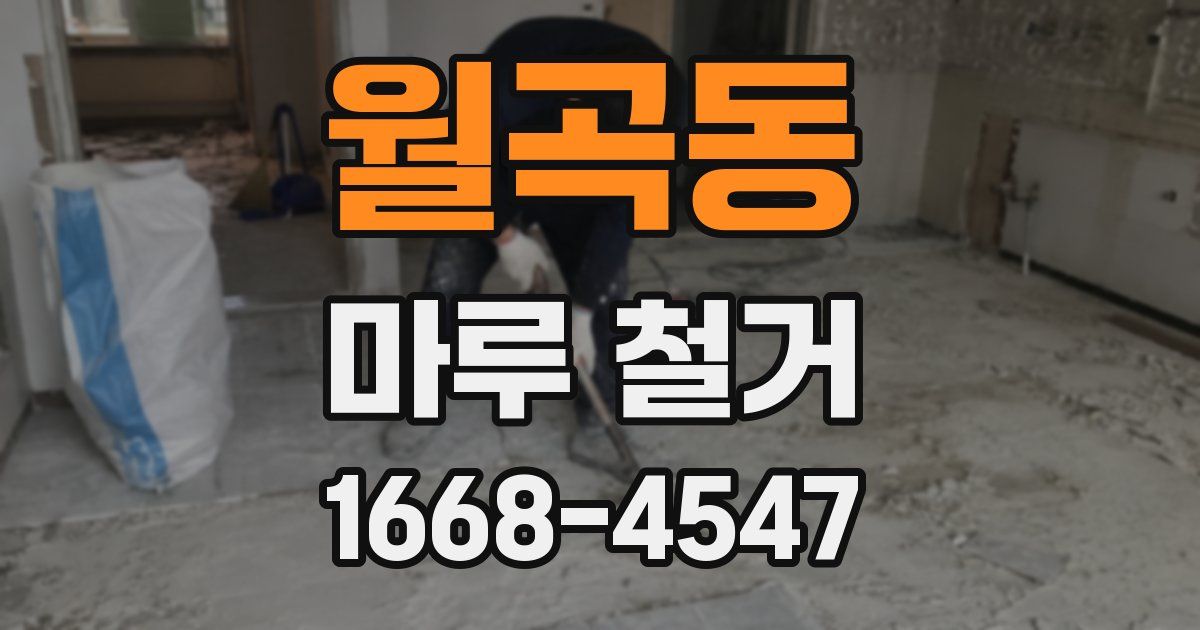 월곡동 마루 철거