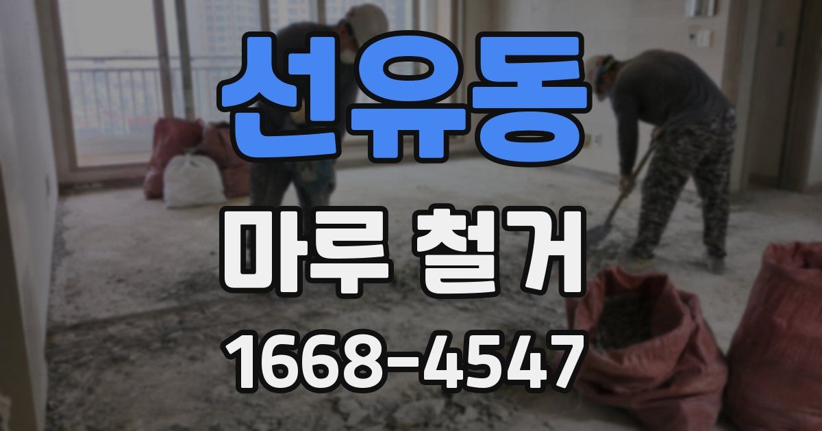 선유동 마루 철거