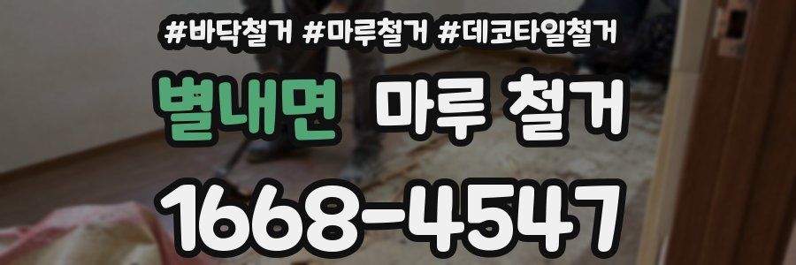 별내면 마루 철거