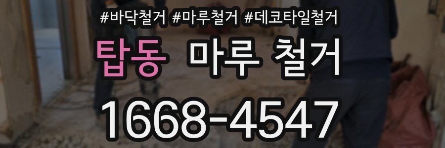 탑동 마루 철거
