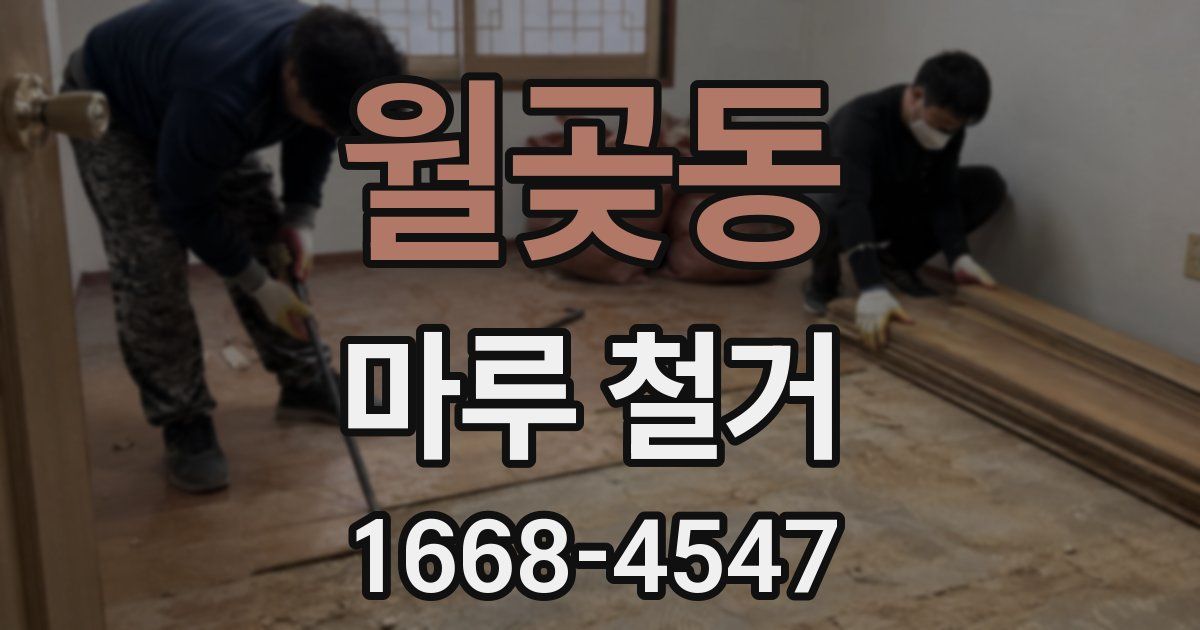 월곶동 마루 철거