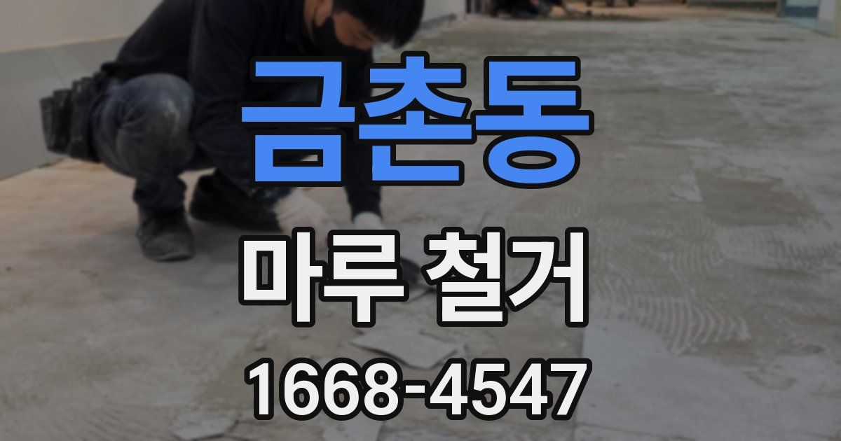 금촌동 마루 철거