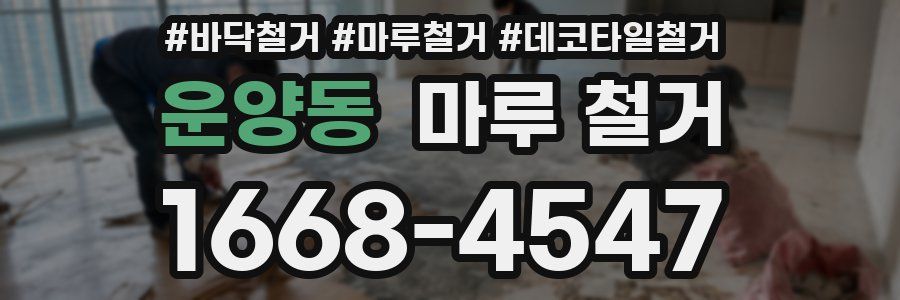 운양동 마루 철거
