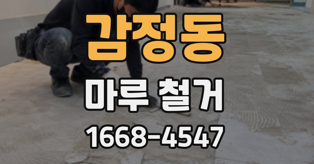 감정동 마루 철거