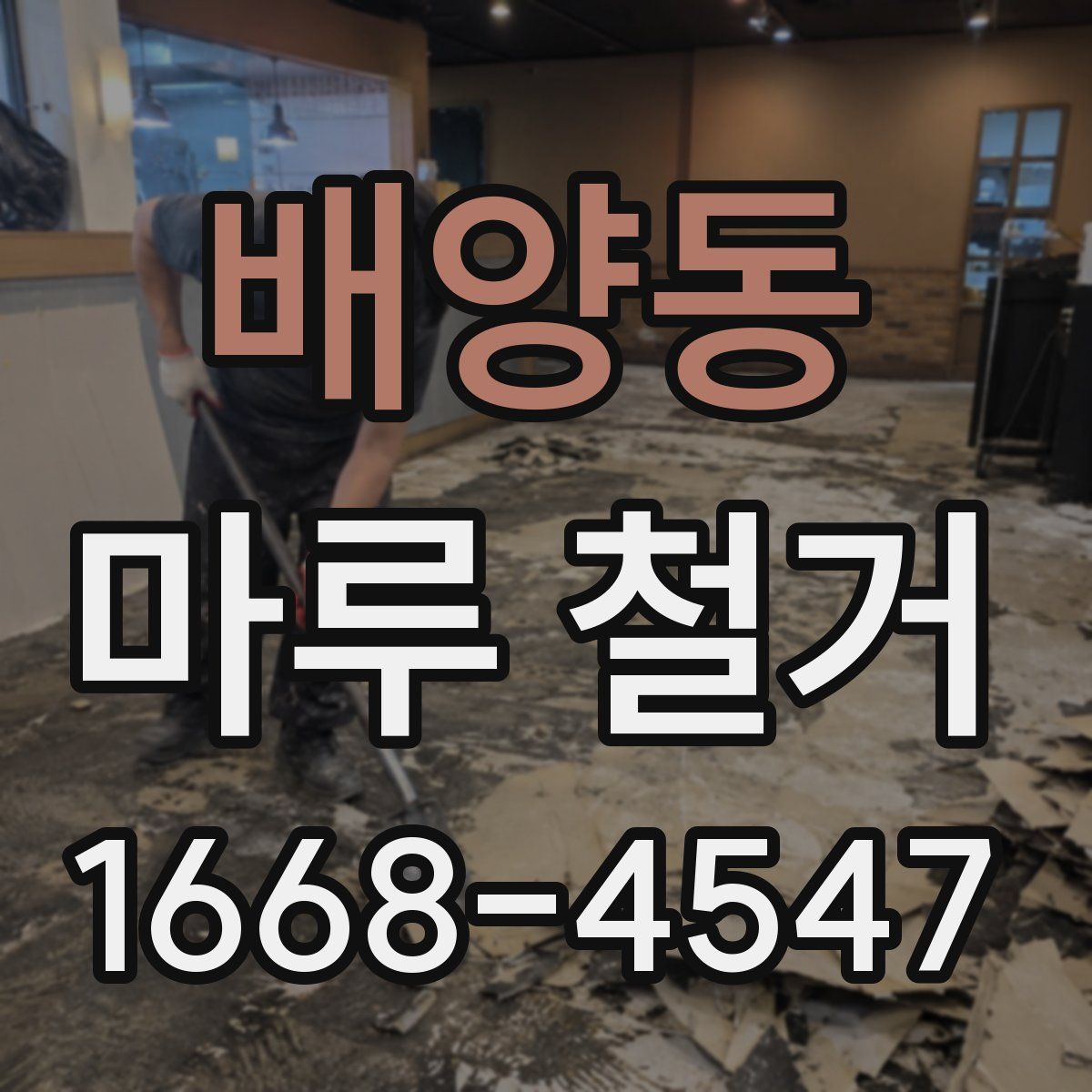 배양동 마루 철거