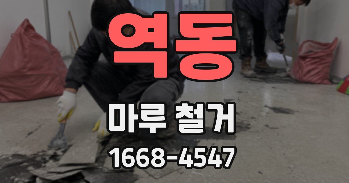 역동 마루 철거