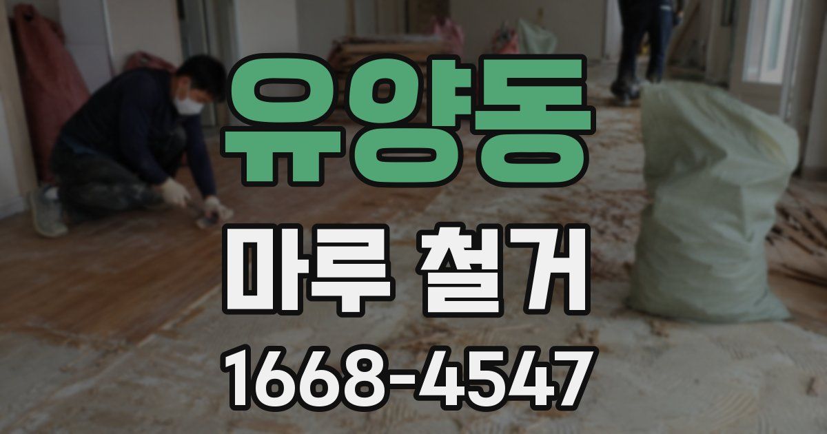 유양동 마루 철거