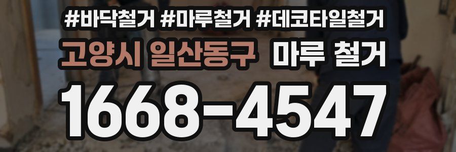 고양시 일산동구 마루 철거