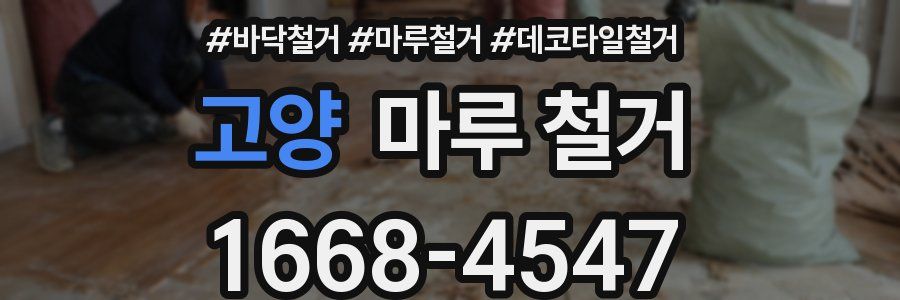 고양 마루 철거