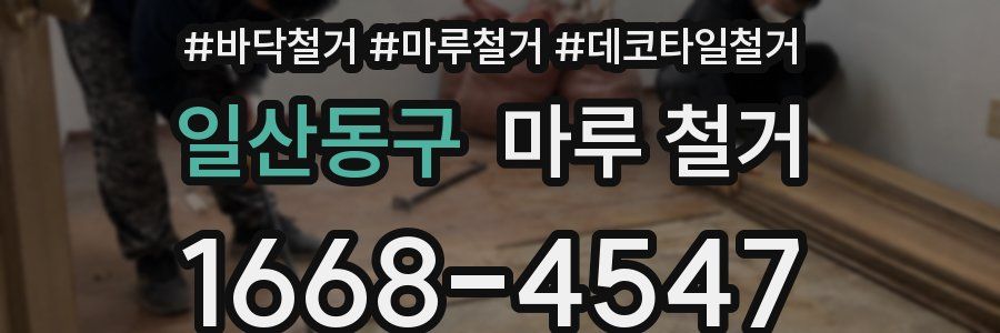 일산동구 마루 철거