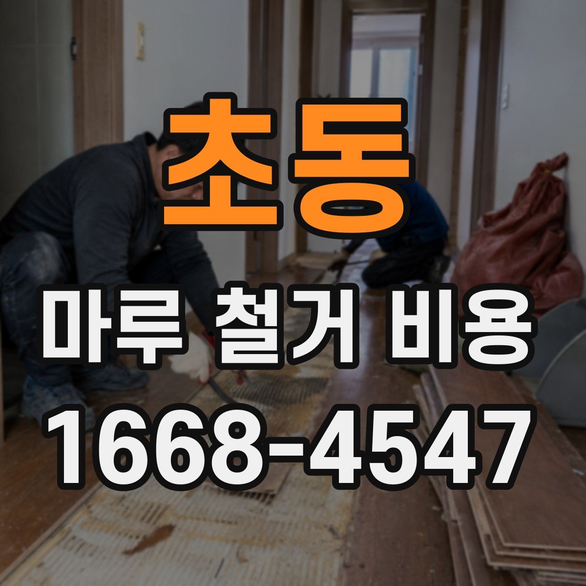 초동 마루 철거 비용
