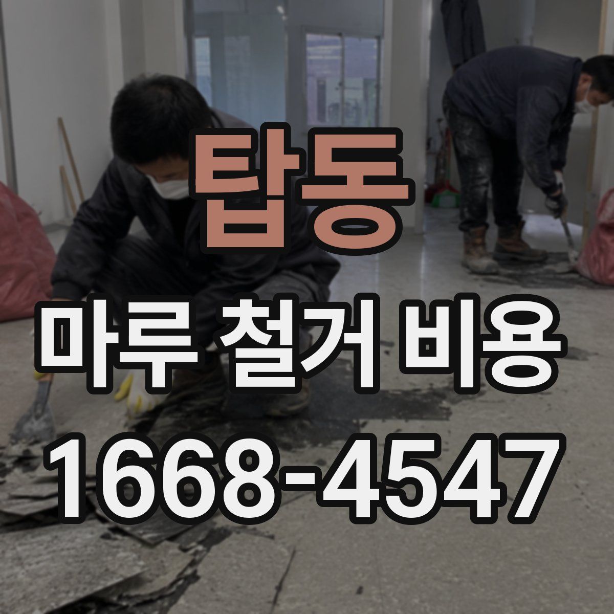 탑동 마루 철거 비용