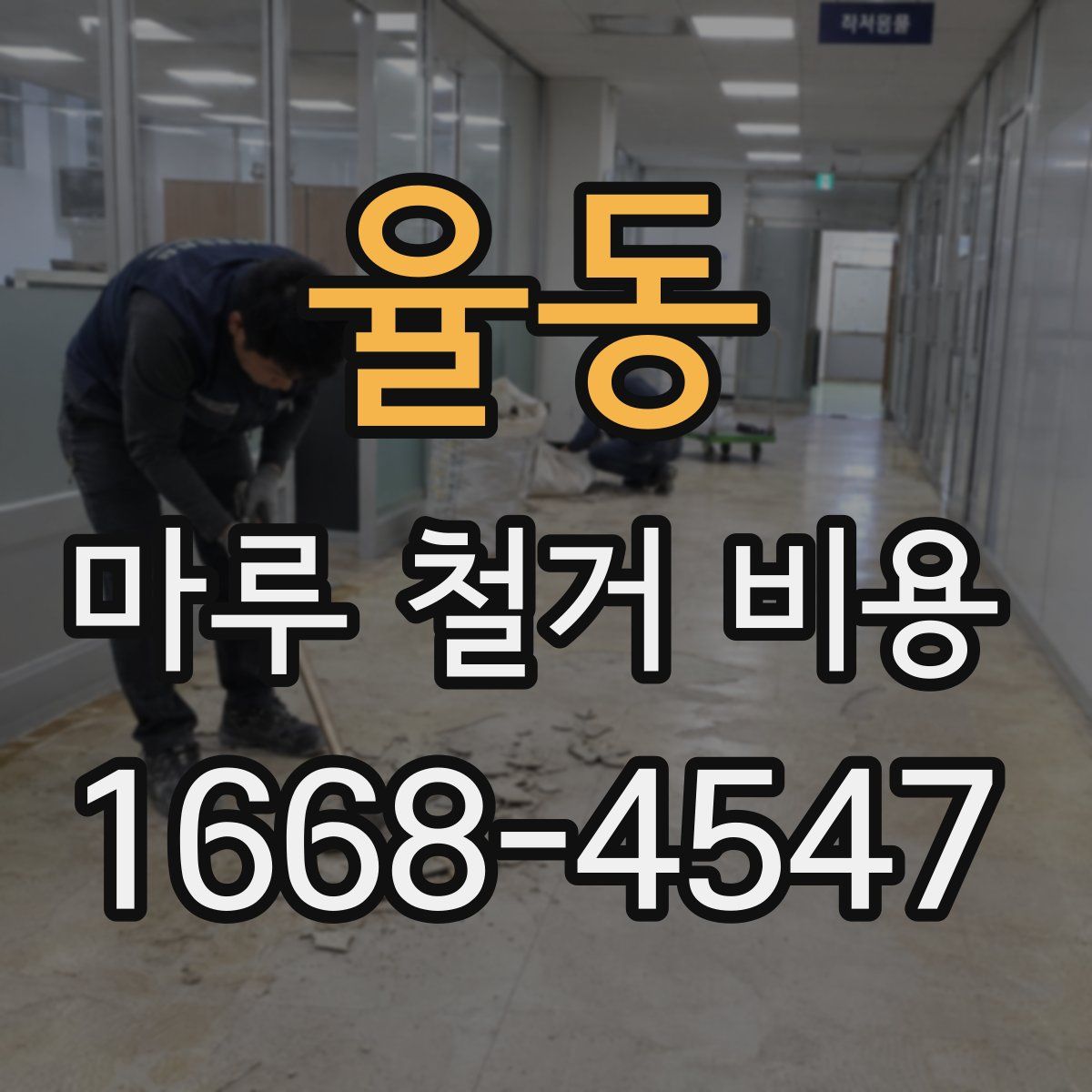 율동 마루 철거 비용