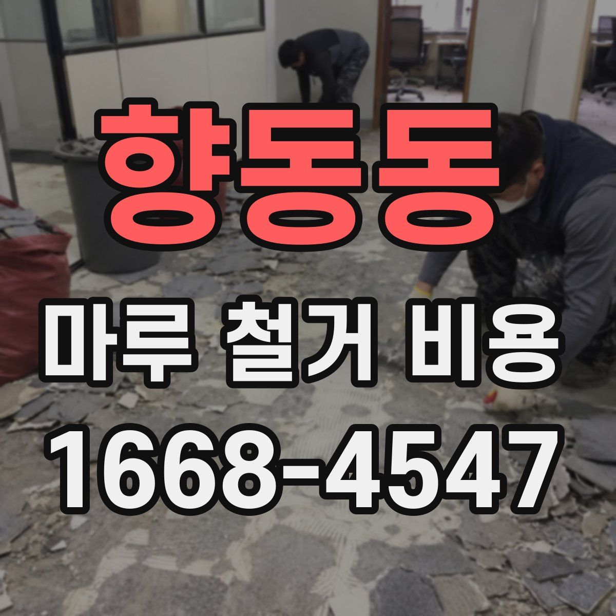 향동동 마루 철거 비용