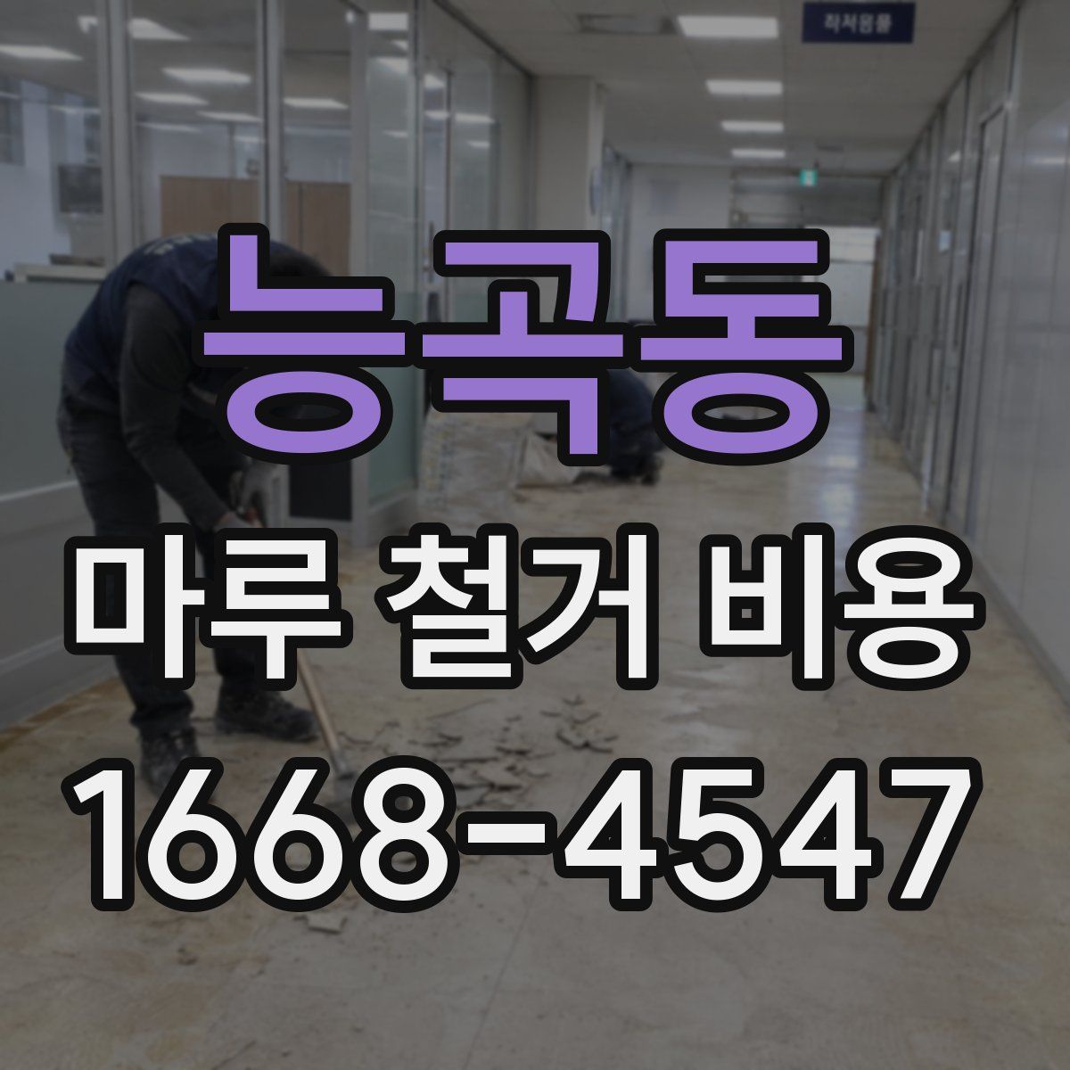 능곡동 마루 철거 비용