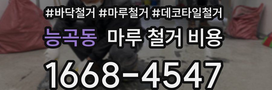 능곡동 마루 철거 비용