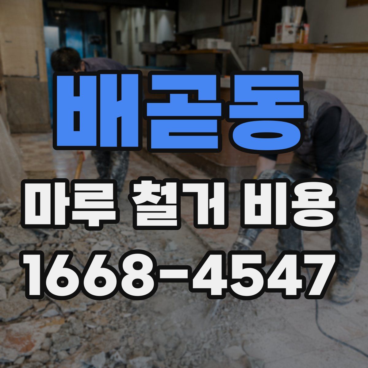 배곧동 마루 철거 비용