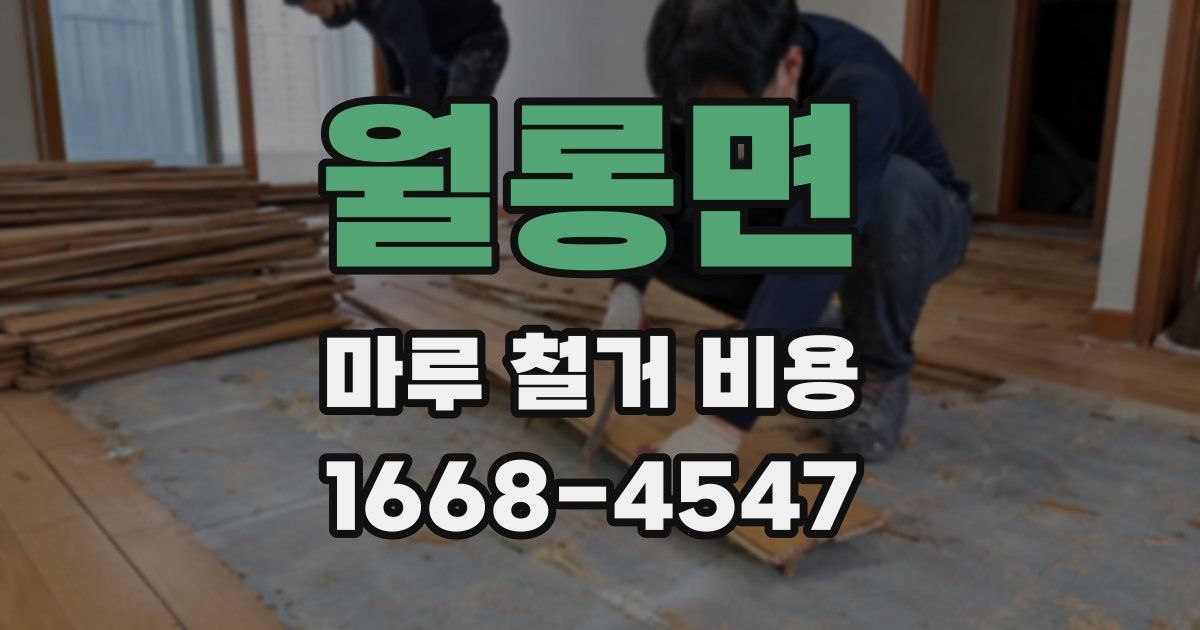 월롱면 마루 철거 비용