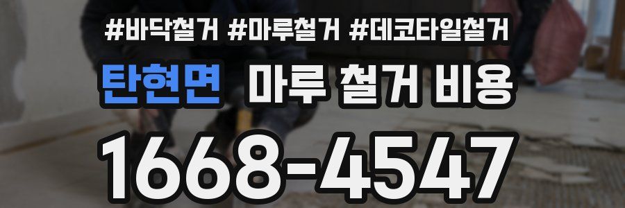 탄현면 마루 철거 비용