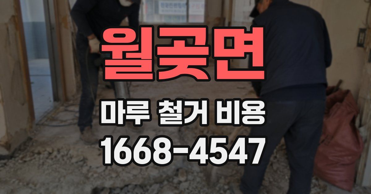 월곶면 마루 철거 비용