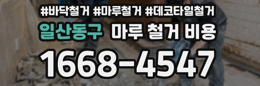일산동구 마루 철거 비용