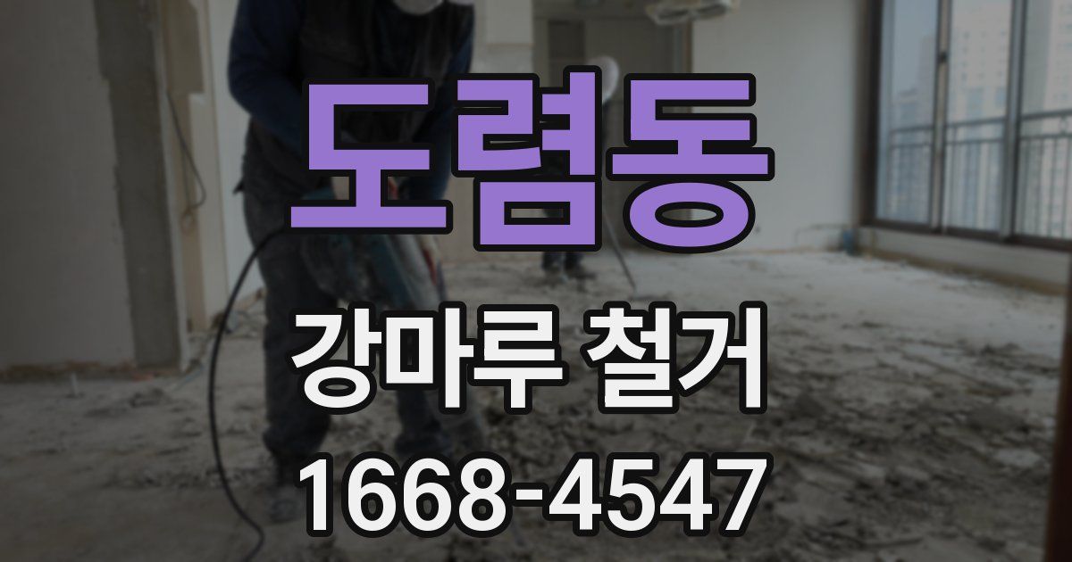 도렴동 강마루 철거