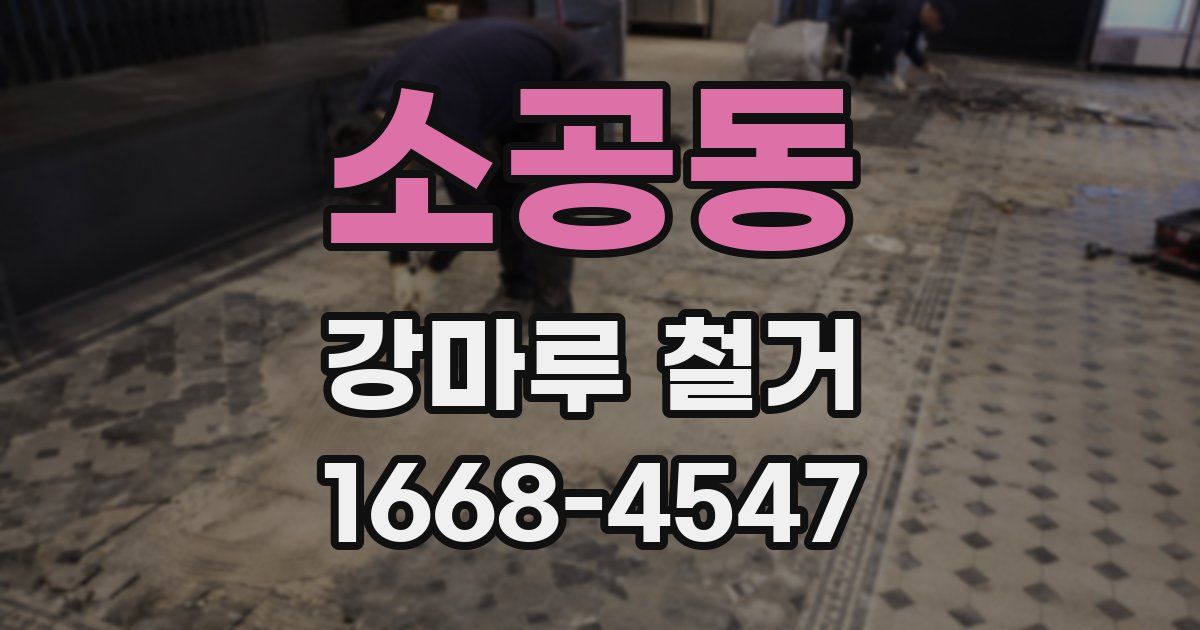 소공동 강마루 철거
