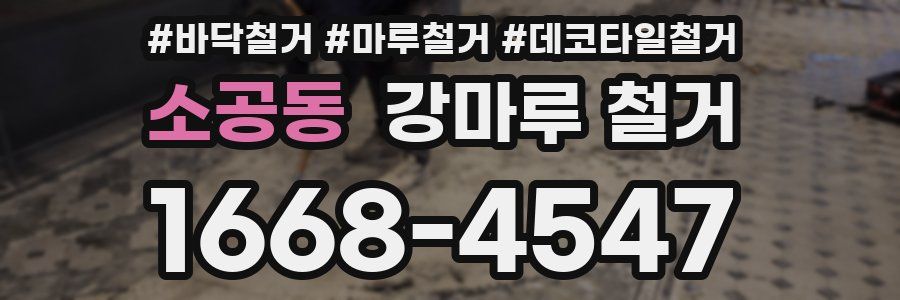 소공동 강마루 철거